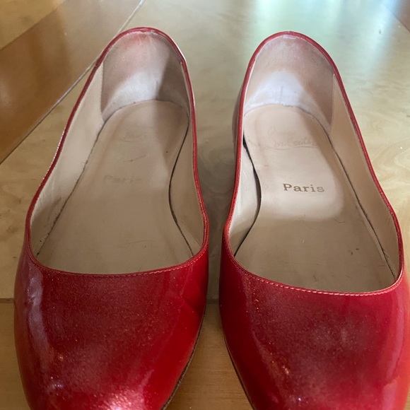 Christian Louboutin Red Flats 38 - Picture 4 of 5